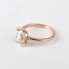 Cluster Rings Meisidian Design Moissanite 2 Cushion Cut 14K Wolid Yellow Gold Engagement Diamond Ring