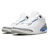 With Box 3 Basketball Shoes men women White Cement 3s White Cement Reimagined Blue Pine Green UNC Cardinal Red Rust Pink Georgetown mens trainer