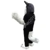 Nouveau Costume de mascotte de loup gris adulte personnaliser personnage de thème Anime de dessin animé taille adulte Costumes d'anniversaire de noël