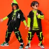 Set di abbigliamento Performance per bambini Abiti da ballo Hip Hop Crop Top Abbigliamento da strada Pantaloni cargo Ragazze Ragazzi Abbigliamento da ballo jazz Costumi Concerto 230322