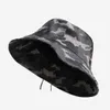 Chapéus de aba larga Mulheres camuflagem imprimiram o balde de candidato a um chapéu de algodão lavado Camo Camerman Chapéu impresso Pescador chapéu sol prevenir chapéu de balde G230323