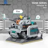 Блоки K построенные военный мини -строительный блок танков для Kid Learning Toy Образовательный кирпичный модельный строительный набор детей 230322