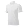 Men's Polos Sports Running Quick Dry GYM Streetwear Fashion Oversized 5XL Black White Polo Shirt 2023 Summer Short Sleeves Top Tees Tshirt