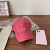 Raspberry Red Baseball Bonic Summer Sun Protection Visor Caps Ladies Casual Casquette Hat