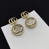 Classic Retro Stud Earrings Double G Letter Designer Earring Jewelry Women For Women High Quality Wedding Gifts