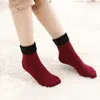 Women Socks 2023 Winter Wart Warm There Snow Wool Cashmere Mid Length Hermal Velvet Fleece لطيف لفتاة أحذية النوم الهدية