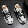 Stilista di moda Scarpe da skateboard casual traspiranti Primavera Sneaker da passeggio giornaliera Mocassini da uomo classici resistenti all'usura bianco blu