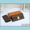 Evening Bags Mticolor Mti Type Wallets Women Luxurys Designer Long Wallet Card Holder Purse Classic Rivet Pocket Victorine Drop Deli Dhzkt