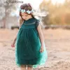 Girl's Dresses New Wedding Flower Girl Dresses for Kids Princess Dress Sleeveless Summer Birthday Party Pageant Children Clothes 2 To 8 Years W0323