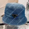 Denim Tasarımcı Kova Şapka Bayan Geniş Kenarlı Şapkalar Bandhnu Lüks Düz Gömme Şapkalar Adam Tatil Plaj Sunhat Batik Moda Kova Şapka
