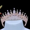 Wedding Hair Jewelry ASNORA European and American Gorgeous Crystal Crowns Tiaras AAA Cubic Zirconia Headdress Bride Headband Wedding Headdress 230323