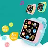 Toy Walkie Talkies Crianças Crianças Early Education Toy Wrist Watch 3D Touch Screen Música Smart Ensino Presentes de aniversário do bebê 4 cores walkie talkies