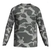 Chaquetas de carreras Camo Manga larga Hombres Motocross Camisa de descenso Bicicleta de montaña MTB Offroad DH Ropa deportiva Secado al sol Bicicleta transpirable para carreras