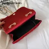 Mantang 2024 Winter Shoulder Bag Luxury Golden Velvet Small Handbag Simple Vintage Crossbody Ladies Jin Tote Bolso Mujer