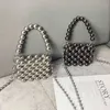 Sacs à main et sacs à main avec perles pour filles, sacs à bandoulière Vintage faits à la main pour femmes, porte-monnaie, cadeau de luxe de mariage, 2024