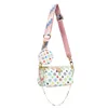 Borse a tracolla da donna firmate Borse moda in pelle Borse Flower Mini 2 pezzi Set da 2 pezzi Crossbody Borse da donna Borse a tracolla Portafoglio Lady Borse colorate Totes