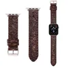 Ремешки для Apple Watch Band Дизайнерский ремешок для умных часов Модный браслет из натуральной кожи Совместим с Ultra Series 8 Iwatch 38 мм 40 мм 42 мм 45 мм 49 мм Smartwatch USA