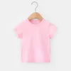 Chemises pour enfants VIDMIDSummer T-shirt à manches courtes pour enfants en pur coton vêtements pour bébés garçons et filles chemise en bas vierge 4018 48 230323