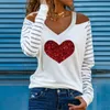 Costumi da bagno da uomo Donna Casual Camicetta con lacci incrociati Camicia Primavera Elegante scollo a V Pullover allentato Top Streetwear Manica lunga Patchowork Blusas