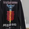 Fashion Hoodie Fog VTG Washed Cow Head Snake High Street Loose Dirty Black Summer Hooded Couple
