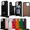 Designer Phone Case Inverted Triangle P Wallet Phone Cases for iPhone 15 Pro Max 14 13 12 11 Xs XR 8 Plus Back Shell with Lanyard Card Holder Pocket Fish Tail Mobile Cover