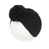 Akcesoria do włosów Śliczne kwiat bebes hat urodzony maluch turban czapka czapka czapka dla dzieciaku dziecko z dużym elastycznym opaską na głowę