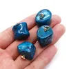 Charms 1 Piece Natural Blue Coral Pendant 20-25mm Irregular Shape For Making DIY Necklace Women's Jewelry Accessories