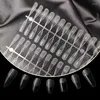 False Nails MNAL 240pcs Press On Fake Coffin Semi-Frosted Full Cover Short Nail Gel X Tips Art Accessories Tool
