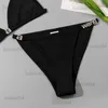 Conjuntos de sutiãs verão nova sexy reunindo trackless bikini swimsuit roupa interior feminina tendência t230323