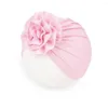 Hair Accessories Cute Flower Bebes Hat Born Toddler Turban Infant Beanie Cap Kids Head Wraps Baby With Largee Elastic Headband