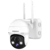 Zumimall 2K beveiligingscamera buiten, batterij-aangedreven draadloze camera met 360 ° PTZ, Spotlight/Siren/PIR Detectie/Color Night Vision/2-Way Talk/2.4G WiFi
