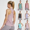 Camisoles Canotte Senza maniche Racerra Yoga V Donna Allenamento Top Palestra Corsa Allenamento Yoga Camicie Fitness Sport Canotte Donna Jogging Collant Z0322