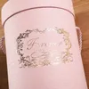 Gift Wrap Hug Bucket Flower Box Packaging Portable Round Dried Candy