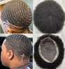 Homens de peruca de peruca de 10 mm de onda de 10 mm Toupel