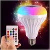 Inteligentne oświetlenie E27 LED RGB Bezprzewodowe głośniki Bluetooth BB LAMP Muzyka odtwarzanie Dimmable 12W Player O Z 24 klawiszem zdalnym DRO DHMB1