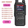 Walkie Talkie Ruyage UV98 6-bands amatörskinka Tvåvägsradiostation 256CH 10W luftband NOAA LCD-färgskanner Aviation 230323