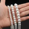 Beaded Necklaces Trendy Imitation Pearls Necklace Men Handmade Classic Width 6810mm Bead Pearls Necklace For Men Jewelry Gift Z0323