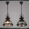 Подвесные светильники винтажные стеклянные светильники ресторан лампа кухня подвесная столовая светильники чердак промышленное декор