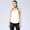 Camisoles Tanks ECMS Sport Tank Tops for Women Loose Aletic Shirts TBa Wi Fashion Letter Running Tank Bla White fluorescence Yoga Top Z0322