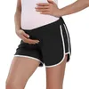 Shorts femininos Maternidade de verão Clonts de gravidez para mulheres grávidas Vestuário da cintura elástica Casual Gravida Mother Wear