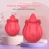 Massage krachtige rose vibrator vrouwelijke speelgoed tong orale likmachine tepel klit clitoris stimulator volwassenen seksspeelgoed voor vrouw