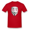 Men's T Shirts Fashion OSO Design Guy Tshirt Quality Print Men Shirt Anonymous Mask Blue Short Sleeve Funny