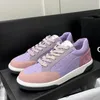 Chanells Sneakers canal Sapatos Chanelliness Designer casual Lady New Women Women camurça Calfskin Locatário de skate de top swoafers sloafers Rainbow Candy Color