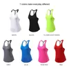 Camisoles Tanks ECMS Sport Tank Tops for Women Loose Aletic Shirts TBa Wi Fashion Letter Running Tank Bla White fluorescence Yoga Top Z0322