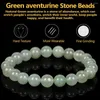 Brin Naturel Vert Aventurines Pierre Bracelet Perles Bijoux Cadeau Pour Hommes Magnétique Protection De La Santé Femmes Fil Élastique 6 8 Mm