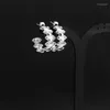 Stud Earrings Korean Women Stainless Steel C Shape Wide Geometry Personality Gears Ear Half Circle Wire Hooks Jewelry Gifts