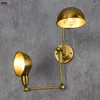 Lampade da parete IWHD Rame Loft Lampade industriali Wandlampen Altalena Lampada a braccio lungo Vintage Retro Edison Sconce Lampara Pared