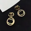 Classic Retro Stud Earrings Double G Letter Designer Earring Jewelry Women For Women High Quality Wedding Gifts