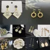 Mode studörhängen brev designer örhänge hänge för kvinnor gåvor s sier nål bröllop gåva högkvalitativa smycken tillbehör