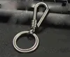 Keychains 1pcs Creative Handwork Stainless Steel Keychain Hanging Small Hook Car Key Chain Unisex Keyring Cosplay Prop Women Men Gift